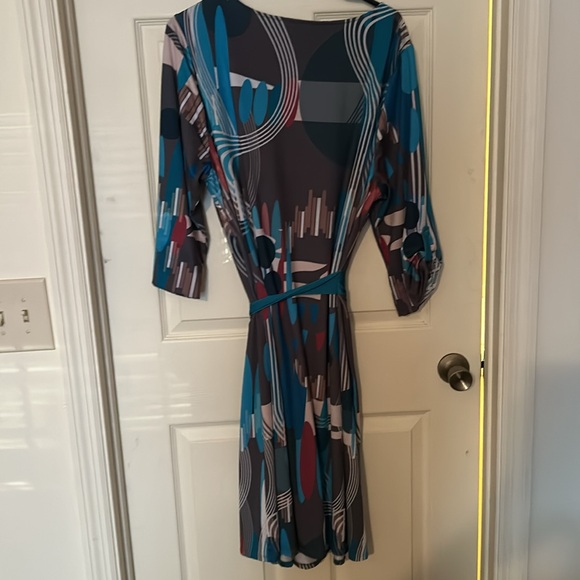 Jete. Geometric Print Dress - Picture 3 of 3